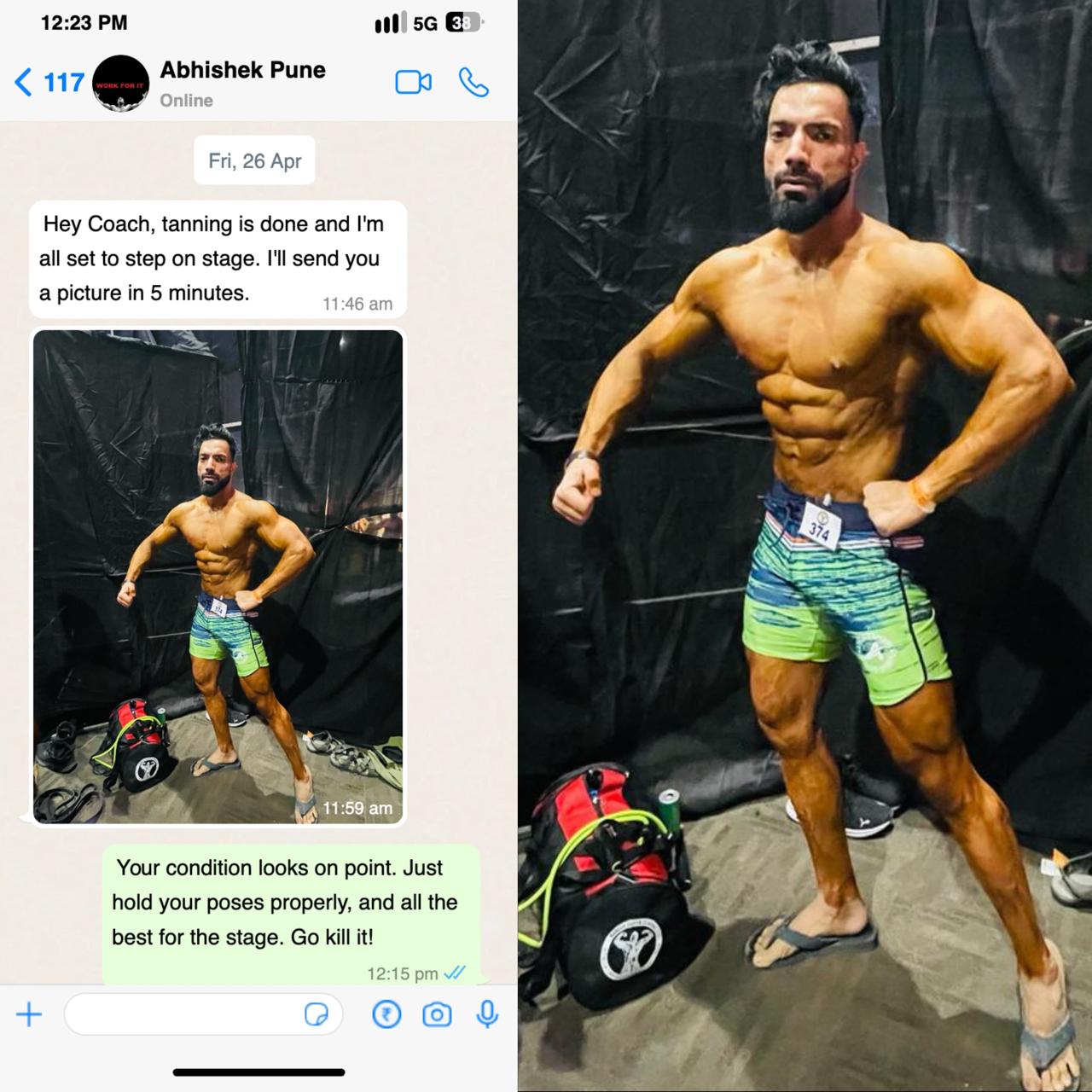 Abhishek's transformation