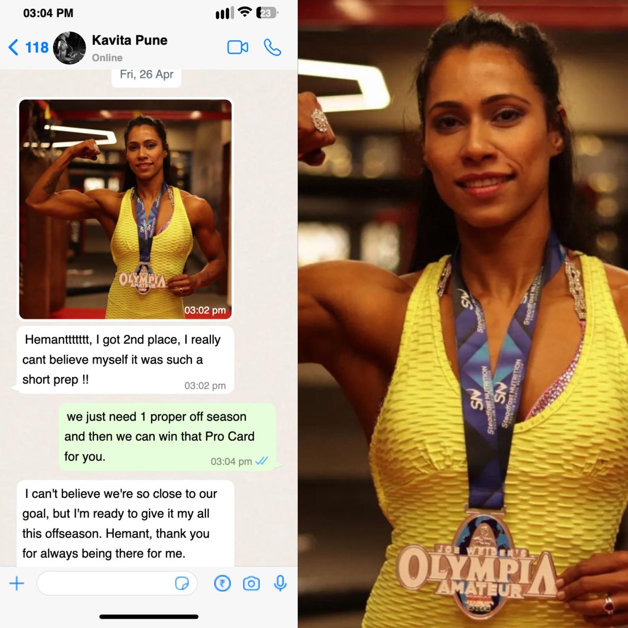 Kavita's transformation